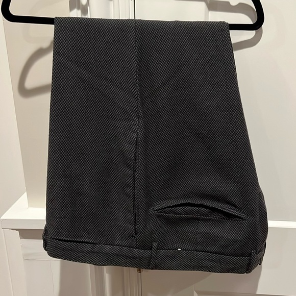 J. Lindberg Wool Blend Dress Pants - Grey & Black Check - 38"X27" - Picture 1 of 13